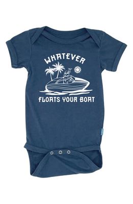 Feather 4 Arrow Floats Your Boat Cotton Bodysuit in Navy