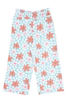 Feather 4 Arrow Floral Hacci Knit Lounge Pants in Blue