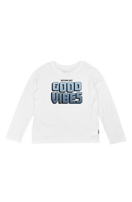 Feather 4 Arrow Good Vibes Long Sleeve Graphic T-Shirt in White
