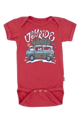 Feather 4 Arrow Joy Ride Holiday Cotton Graphic Bodysuit in Red