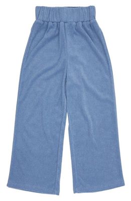 Feather 4 Arrow Kids' Forever Stretch Cotton Terry Cloth Pants in Washed Indigo