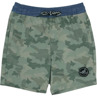 Feather 4 Arrow Kids' Seafarer Camo Print Hybrid Shorts