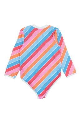 Feather 4 Arrow Kids' Sun Seeker Long Sleeve Rashguard Swimsuit in Multi 