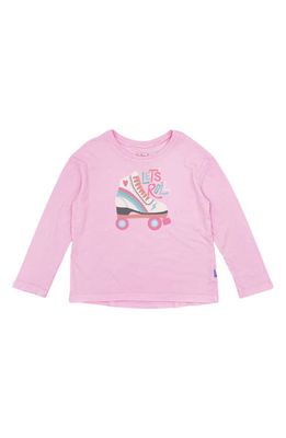 Feather 4 Arrow Let's Roll Long Sleeve Cotton Graphic T-Shirt in Pink