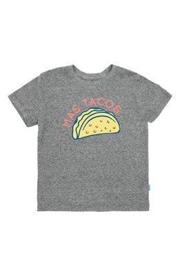 Feather 4 Arrow Mas Tacos Cotton Graphic Tee in Heather Grey
