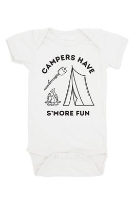 Feather 4 Arrow S'More Cotton Graphic Bodysuit in White 