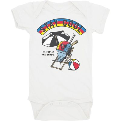 Feather 4 Arrow Stay Cool Cotton Graphic Bodysuit in White 