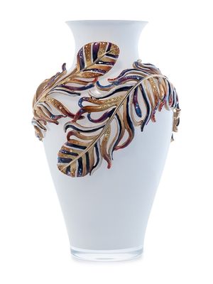 Feather-Enameled Vase