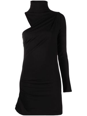 FEBEN Dali draped minidress - Black