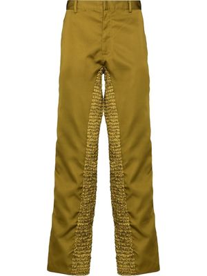 FEBEN x Brown Focus 2 shirred trousers - Green