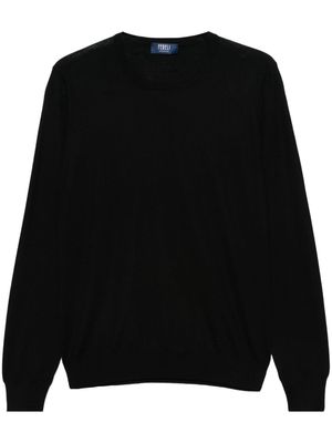 Fedeli Argentina fine-knit jumper - Black