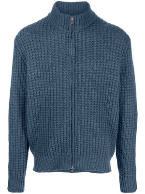 Fedeli chunky-knit zip-up cardigan - Blue