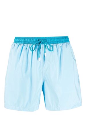 Fedeli contrasting band swim shorts - Blue