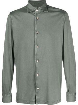 Fedeli cotton long-sleeve shirt - Green