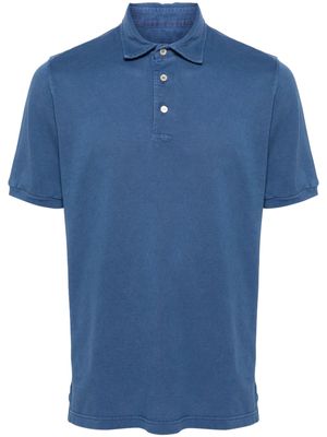 Fedeli cotton piqué polo shirt - Blue