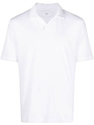 Fedeli cotton polo shirt - White
