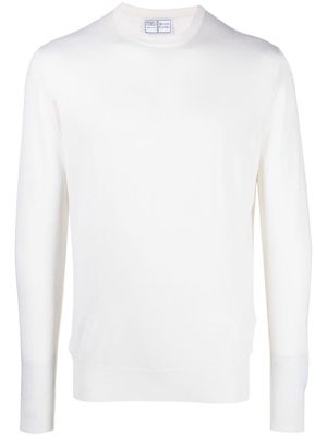 Fedeli crew-neck cashmere cardigan - White