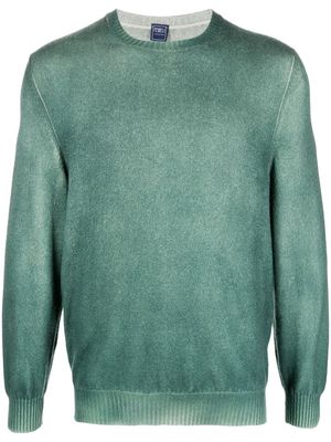 Fedeli crew neck cashmere jumper - Green
