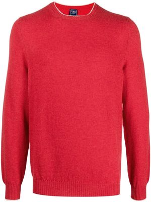 Fedeli crew-neck cashmere jumper - Red