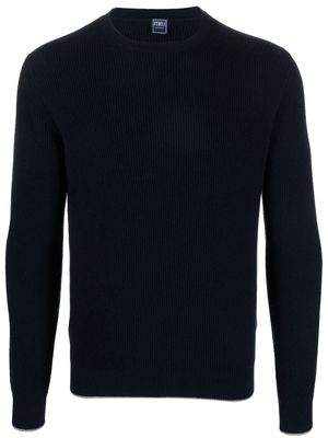 Fedeli crew neck cashmere sweater - Blue