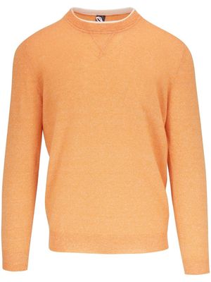 Fedeli crew-neck knit jumper - Orange