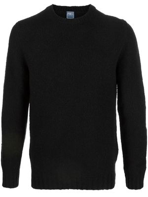 Fedeli crew-neck wool sweater - Black