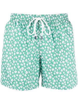 Fedeli daisy-print swim shorts - Green