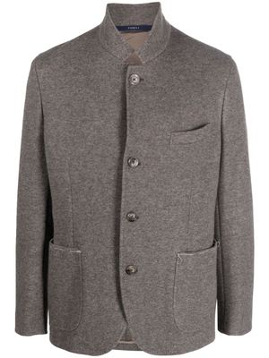 Fedeli Damon flannel cashmere jacket - Grey