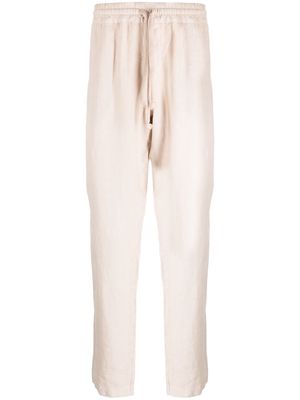 Fedeli drawstring linen trousers - Neutrals