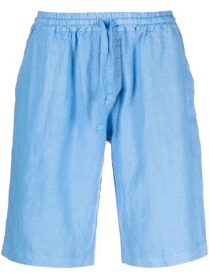Fedeli elasticated-waist deck shorts - Blue