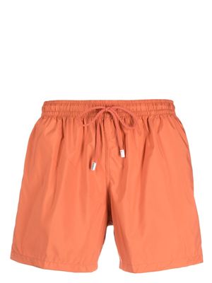 Fedeli elasticated-waist swim shorts - Orange