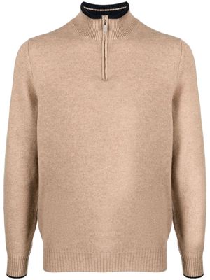 Fedeli Favonio fine-knit cashmere jumper - Neutrals