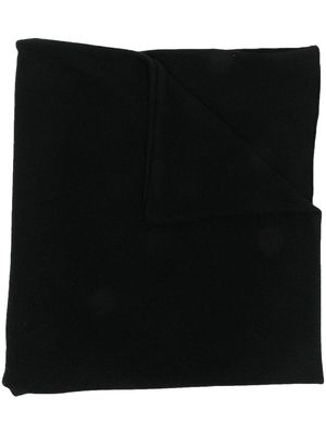 Fedeli fine-knit cashmere scarf - Black