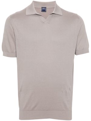Fedeli Fuji cotton polo shirt - Neutrals