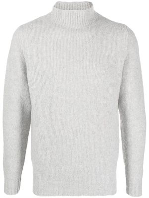 Fedeli funnel-neck wool-cashmere jumper - Grey