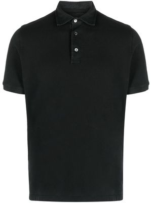Fedeli jersey short-sleeved polo top - Black