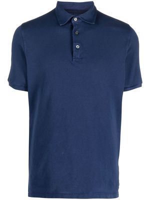 Fedeli jersey short-sleeved polo top - Blue