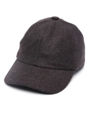 Fedeli Land felted cashmere cap - Brown