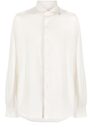 Fedeli long-sleeved cotton shirt - Neutrals