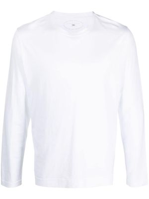 Fedeli long-sleeved cotton T-shirt - White