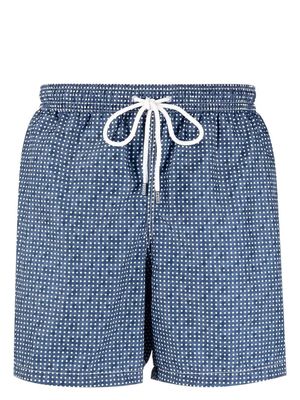 Fedeli Madeira polka-dot swim shorts - Blue