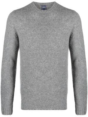 Fedeli mélange-effect brushed jumper - Grey