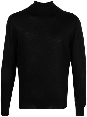 Fedeli mock-neck cashmere-blend sweater - Black