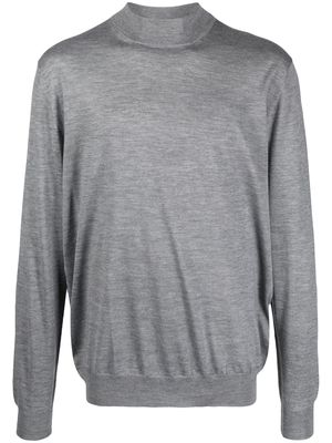 Fedeli mock-neck cashmere-silk sweatshirt - Grey