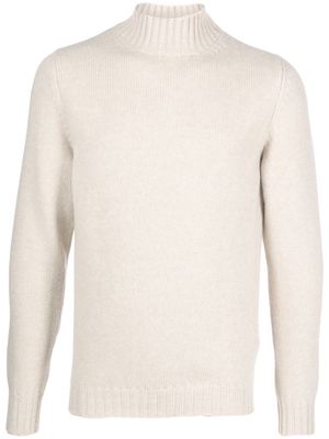 Fedeli mock-neck knit jumper - Neutrals