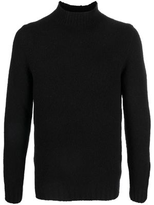 Fedeli mock-neck knitted sweater - Black