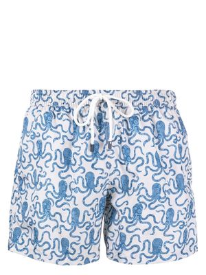 Fedeli octopus-print swim shorts - Neutrals