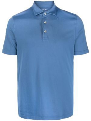 Fedeli organic-cotton polo shirt - Blue