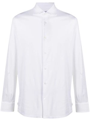 Fedeli plain button-down shirt - White