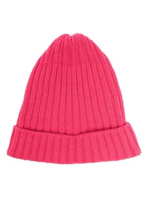 Fedeli ribbed-knit cashmere beanie - Pink